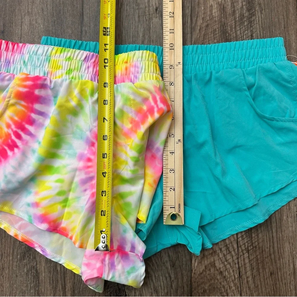 Wonder Nation UPF 50+ 4-way Stretch Girls Shorts Size XL/XXL Bundle of 2